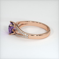 0.83 Ct. Sapphire Ring, 14K Rose Gold 4
