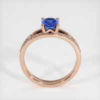 0.73 Ct. Blue Sapphire Ring, 18K Rose Gold 3