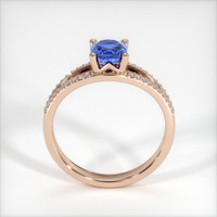0.79 Ct. Blue Sapphire Ring, 18K Rose Gold 3