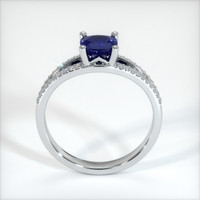 1.08 Ct. Blue Sapphire Ring, 10K White Gold 3