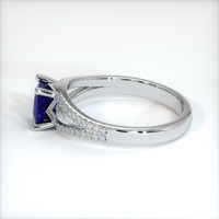 1.08 Ct. Blue Sapphire Ring, 10K White Gold 4