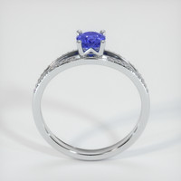 0.44 Ct. Blue Sapphire Ring, 10K White Gold 3
