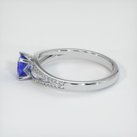0.44 Ct. Blue Sapphire Ring, 10K White Gold 4