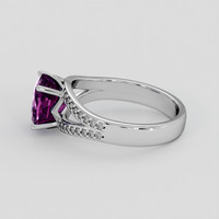 3.07 Ct. Purple Sapphire Ring, 10K White Gold 4