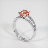 1.35 Ct. Sapphire Ring, 14K White Gold 2