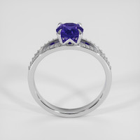 1.20 Ct. Bluish Purple Sapphire Ring, 14K White Gold 3