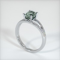 1.34 Ct. Sapphire Ring, 14K White Gold 2