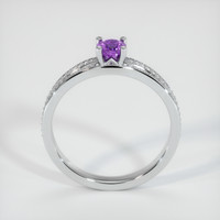 0.44 Ct. Sapphire Ring, 14K White Gold 3