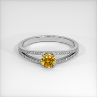 0.61 Ct. Sapphire Ring, 14K White Gold 1