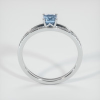 0.48 Ct. Sapphire Ring, 18K White Gold 3