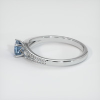0.48 Ct. Sapphire Ring, 18K White Gold 4
