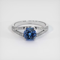 1.20 Ct. Sapphire Ring, 18K White Gold 1