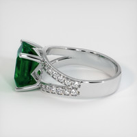 3.09 Ct. Emerald Ring, 18K White Gold 4