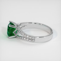 1.38 Ct. Emerald Ring, 18K White Gold 4