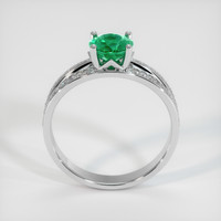 0.73 Ct. Emerald Ring, 18K White Gold 3