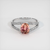 1.35 Ct. Sapphire Ring, 18K White Gold 1