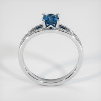 0.89 Ct. Sapphire Ring, 18K White Gold 3