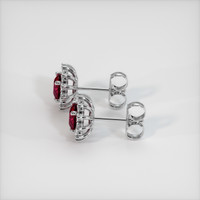 <span>0.61</span>&nbsp;<span class="tooltip-light">Ct.Tw.<span class="tooltiptext">Total Carat Weight</span></span> Ruby Earrings, Platinum 950 3