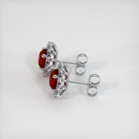 <span>1.28</span>&nbsp;<span class="tooltip-light">Ct.Tw.<span class="tooltiptext">Total Carat Weight</span></span> Ruby Earrings, Platinum 950 3