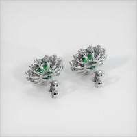 <span>2.99</span>&nbsp;<span class="tooltip-light">Ct.Tw.<span class="tooltiptext">Total Carat Weight</span></span> Emerald Earrings, Platinum 950 4