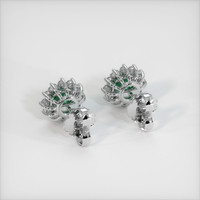 0.61 Ct.Tw. Emerald Earrings, Platinum 950 4
