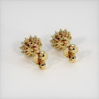 1.22 Ct.Tw. Ruby Earrings, 14K Rose Gold 4