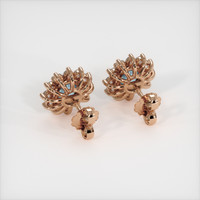 1.79 Ct.Tw. Gemstone Earrings, 14K Rose Gold 4