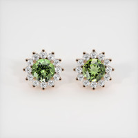5.53 Ct.Tw. Gemstone Earrings, 14K Rose Gold 1