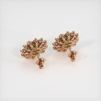 5.53 Ct.Tw. Gemstone Earrings, 14K Rose Gold 4