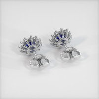 <span>0.74</span>&nbsp;<span class="tooltip-light">Ct.Tw.<span class="tooltiptext">Total Carat Weight</span></span> Sapphire Earrings, 14K White Gold 4