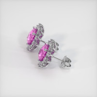 <span>4.70</span>&nbsp;<span class="tooltip-light">Ct.Tw.<span class="tooltiptext">Total Carat Weight</span></span> Sapphire Earrings, 14K White Gold 3
