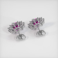 <span>4.70</span>&nbsp;<span class="tooltip-light">Ct.Tw.<span class="tooltiptext">Total Carat Weight</span></span> Sapphire Earrings, 14K White Gold 4