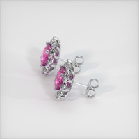<span>4.99</span>&nbsp;<span class="tooltip-light">Ct.Tw.<span class="tooltiptext">Total Carat Weight</span></span> Sapphire Earrings, 14K White Gold 3