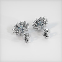 1.79 Ct.Tw. Gemstone Earrings, 18K White Gold 4