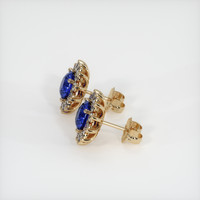 <span>2.14</span>&nbsp;<span class="tooltip-light">Ct.Tw.<span class="tooltiptext">Total Carat Weight</span></span> Sapphire Earrings, 14K Yellow Gold 3
