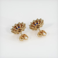 <span>2.14</span>&nbsp;<span class="tooltip-light">Ct.Tw.<span class="tooltiptext">Total Carat Weight</span></span> Sapphire Earrings, 14K Yellow Gold 4