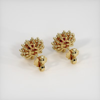 2.42 Ct.Tw. Ruby Earrings, 14K Yellow Gold 2