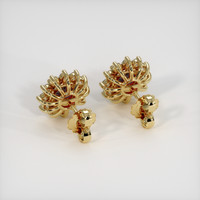 <span>1.16</span>&nbsp;<span class="tooltip-light">Ct.Tw.<span class="tooltiptext">Total Carat Weight</span></span> Ruby Earrings, 14K Yellow Gold 4