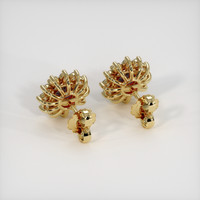 2.16 Ct.Tw. Ruby Earrings, 14K Yellow Gold 4