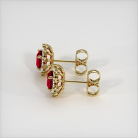 <span>0.62</span>&nbsp;<span class="tooltip-light">Ct.Tw.<span class="tooltiptext">Total Carat Weight</span></span> Ruby Earrings, 14K Yellow Gold 3