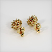 <span>0.62</span>&nbsp;<span class="tooltip-light">Ct.Tw.<span class="tooltiptext">Total Carat Weight</span></span> Ruby Earrings, 14K Yellow Gold 4