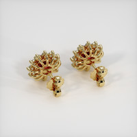 2.66 Ct.Tw. Ruby Earrings, 14K Yellow Gold 4