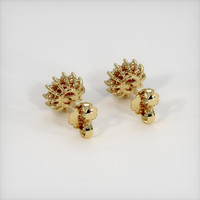 0.82 Ct.Tw. Ruby Earrings, 14K Yellow Gold 4