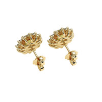 <span>1.89</span>&nbsp;<span class="tooltip-light">Ct.Tw.<span class="tooltiptext">Total Carat Weight</span></span> Sapphire Earrings, 18K Yellow Gold 4