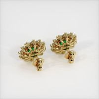 <span>3.23</span>&nbsp;<span class="tooltip-light">Ct.Tw.<span class="tooltiptext">Total Carat Weight</span></span> Emerald Earrings, 18K Yellow Gold 4