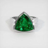 4.29 Ct. Emerald Ring, Platinum 950 1