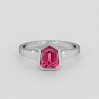 1.56 Ct. Pink Spinel Ring, Platinum 950 1