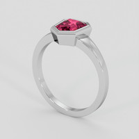 1.56 Ct. Pink Spinel Ring, Platinum 950 2