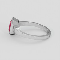 1.56 Ct. Pink Spinel Ring, Platinum 950 4