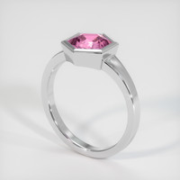 1.64 Ct. Pink Sapphire Ring, Platinum 950 2